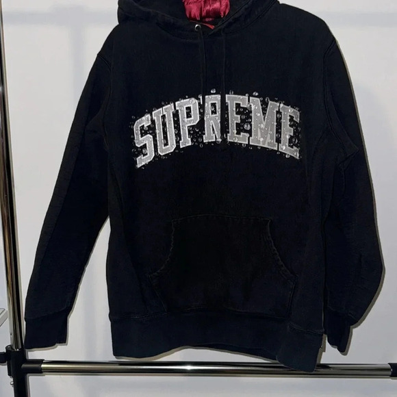 Rare supreme rain 3 D appliqué drop hoodie - Picture 6 of 6